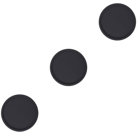 Amosfun 3St Schüssel Tischset Pad Tassenuntersetzer Tassenunterlage Runde Untersetzer weiße Untersetzer Easy putz untersetzer schallplatten runde Bechermatte wasserdichte Tassenmatte