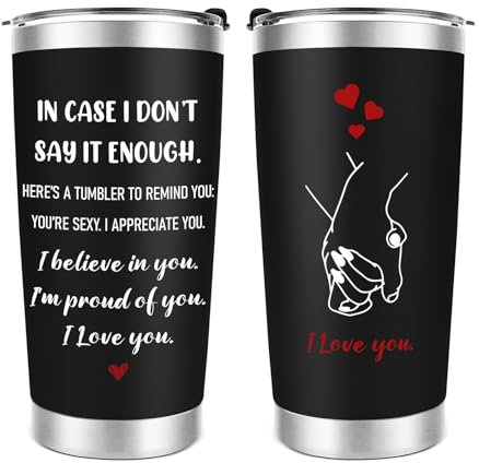 Apjielop Wedding Anniversary Tumbler Gifts, Anniversary Tumbler Gifts for Couple, Mr and Mrs Gift Love, Husband Gift Wife Present, Insulated Stainless Steel Tumblers 20 Oz