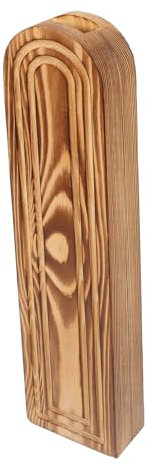 Cabilock Maceta de Madera Natural para Pared Maceta Decorativa Estilo Bohemio Florero Pequeño para Arreglos Secos