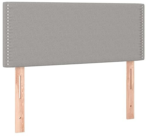 HETFTJN Bettrückwände Wandkissen Wandpolster Wandschutz Bett - Kopfteil Hellgrau 100x5x78/88 cm Stoff für Schlafräume Gästezimmer Jugendzimmer Herbergen