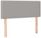 HETFTJN Bettrückwände Wandkissen Wandpolster Wandschutz Bett - Kopfteil Hellgrau 100x5x78/88 cm Stoff für Schlafräume Gästezimmer Jugendzimmer Herbergen