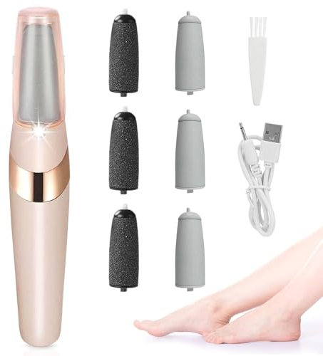 Hornhautentferner Elektrisch für die Füße 2025 Neu Hornhaut Entfernen Pediküre Set Fußpflege Elektrisch Elektrischer Hornhautentferner für Rissige Fersen,Tote,Harten,Rissige Haut