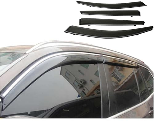 MXQCLSA 4 PièCes Déflecteurs Vent de Voiture, pour Peugeot 308 2016-2019 Pare-Pluie Accessoires Vitres Voiture Déflecteur Baguettes de Protection latérales