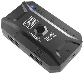 Mobile Controller-Keyboard and Mouse Converter Adapter, Devices Peripheral for/iOS, Zero Latency Phone Gamepad Station, Professional Battle Royale Gear | for Adults