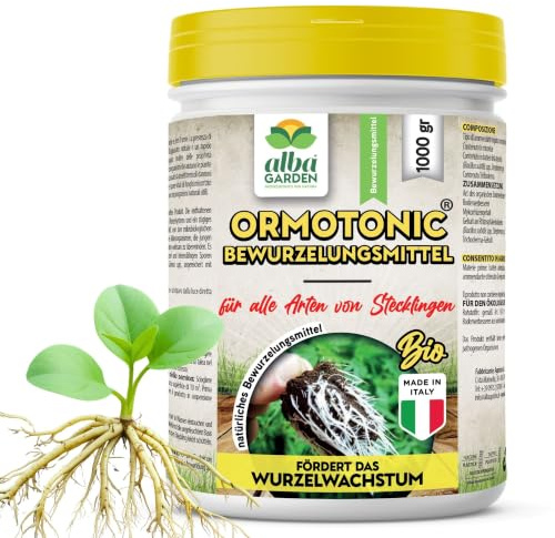 Albagarden Ormotonic Radicante in Polvere 1 kg, Ormone Radicante per Talee, Micorrize Universale, Stimolatore Radici per Vivaio, Serra, Orto, Legnose ed Erbacee