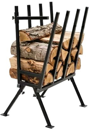 Heavy Duty Saw Horse,Steel Firewood Cutting Stand,Timber Stacking Rack 1100Lbs Load Capacity,for Warehouses Factories Farms