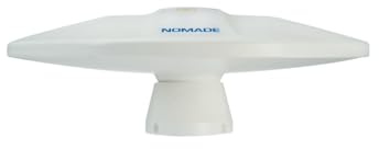 Glomex – Antenna TV DVB-T2 Omnidirezionale Portatile con Amplificatore, Modello SGT6000 (Nomade) – 360°, 12V, Alta Sensibilità, Per barche, camper, yacht