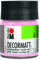 Marabu 14010005231 - Decormatt Acryl Wildrose 231, 50 ml, samtmatte Acrylfarbe auf Wasserbasis, cremig und farbintensiv, speichelfest, wetterfest, zum freien Malen und Schablonieren
