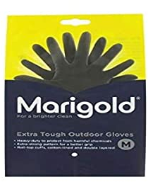 Marigold Extra Tough Outdoor Gloves - Single Pair (Medium), Black