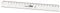 M+R 711200000 Lineal schmal 20 cm glasklar
