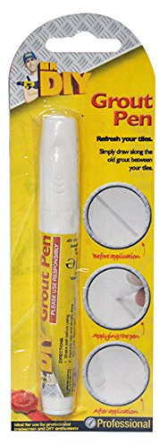 Kingfisher DIYPEN Tile Grout Whitening Pen - White