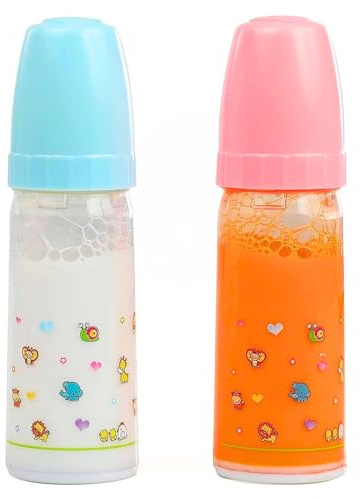 Mommy & Me Magic Baby Doll Bottles | Disappearing Milk & Juice Feeding Set - Ages 3+ (2 Pack)