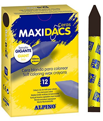 Wachsmalstifte Maxidacs. Box X 12 Schwarz