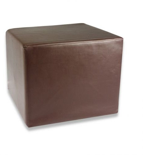 Fränkische Schlafmanufaktur Stufenlagerungswürfel, Bandscheibenwürfel, Lagerungswürfel, mit Soft-Kunstlederbezug, ca. 50x45x40 Farbe Dunkelbraun