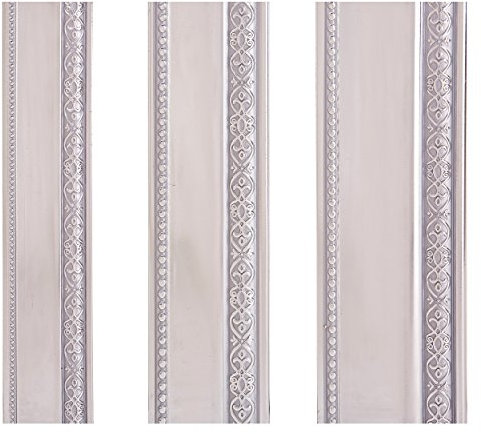 1x Zierleiste Silber 10 cm