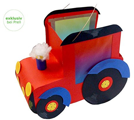 Prell Laternen Bastelset Traktor 33 x 28 cm, 3 Stück