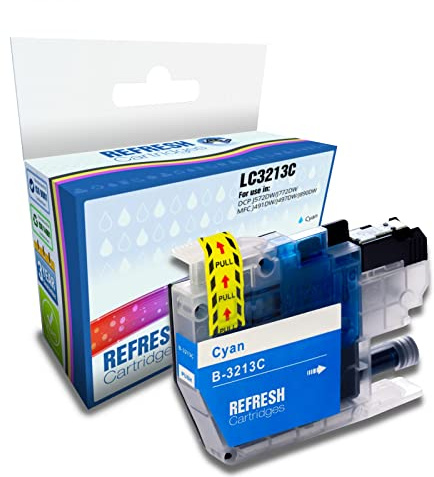 Refresh Cartridges Compatible Ink Cartridge Replacement for Brother LC3213C (Cyan)