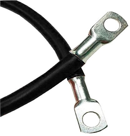 Negative Black Battery Earth Strap 760mm, 30 Inch Switch Starter Cable Car Flexi Lead