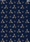 The Art File GW85 Geschenkpapier, Bienen-Design, Marineblau, 4 Blatt