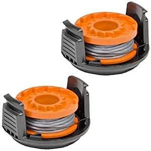 SPARES2GO 2.5m Line Spool & Cover for Qualcast CGT18 CGT36 Strimmer Trimmer 1.5mm (Pack of 2)