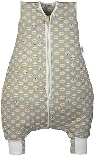 Hosenmax Babyschlafsack mit Beinen – Bio Baumwolle – Ganzjahres Schlafsack mit Beinen Baby – entspricht TOG 2,5 – Flinker Fuchs Größe 80 cm