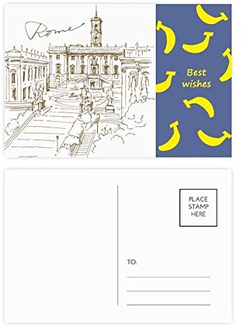 Fontana di Trevi Rom Fontana Landmark Banana Postkarten-Set, Danksagungskarte, Postkarte, Seite Postkarten, 20 Stück