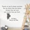 Winnie the Pooh Wandaufkleber mit Zitat You are braver than you believe, stronger than you seem XXLarge (1080 x 800mm) dunkelgrau