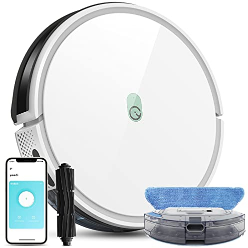 yeedi Robot aspirapolvere K650, Potenza di aspirazione 2000 Pa, Robot aspira e Lava, autonomia 130min, Compatibile con App & Alexa, Ideale per aspirare Il Pelo degli Animali, tappeti, Pavimenti duri