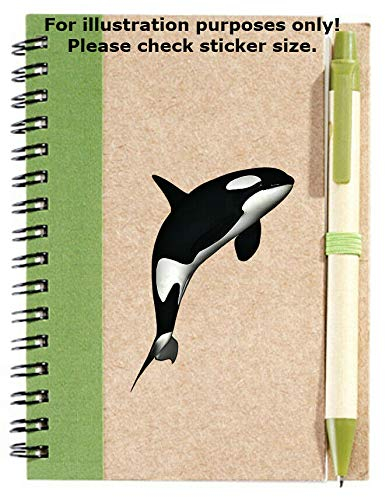 Sticker-Designs 10cm! Klebe-Folie Wetterfest Made-IN-Germany Orca Killer Wal No683 Scrapbooking rund/weißer Hintergrund! UV&Waschanlagenfest Auto-Aufkleber Profi-Qualität!