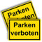 2 Stück Parken verboten Schild 20 x 30 cm aus stabiler PVC Hartschaumplatte 3mm Parkplatzschild mit UV-Schutz von STROBO