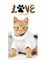 YAMOOCO APTEX Duschtuch Badetuch Handtuch Strandtuch mit Katze 70 x 140cm