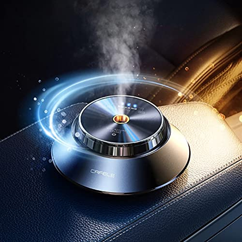 Auto Elektrische Aromatherapie, Lufterfrischer Auto Interior Oil Aromatherapie, Auto Wiederaufladbare Parfüm Dekoration Für Männer Frauen Geschenk (Sliver)
