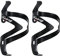 2 Stück RongXuan 3K Vollcarbon Fahrrad Flaschenhalter Ultraleichte und Starke Trinkflaschenhalter Getränkehalter für Rennrad MTB Radfahren Schwarz