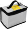 Sonew Sac de Chargeur de Batterie Lipo, Ignifuge Antidéflagrant, Double Fermeture éclair Grand Espace, Sac de Protection de Batterie Lipo pour le Stockage et la Charge de la Batterie (22x12x15CM)