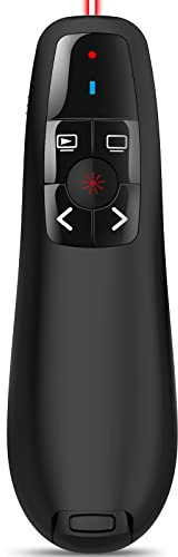 Zoxkoy Clicker de presentación remoto inalámbrico PowerPoint: puntero de presentador para profesores de aula - USB Slide Advancer compatible con MacBook
