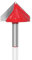 1pc 8mm Tige V Forme rainure routeur Bits CNC carbure Monobloc Fraise 60 90 120 150 degrés Travail du Bois Fraise Gravure Bits (Size : 8X32XR90)