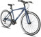 Hiland 28 Zoll 700C Trekking Bike Cityrad Damenrad 7 Gang Tiefem Durchstieg Hybrid Fahrrad Pendlerfahrrad für Frauen blau