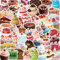 Bric Dodo 50 Stück Torten Aufkleber Auto Laptop Telefon Gitarre Skateboard Motorrad Fahrrad Cakes Stickers Set Vinyl Wasserdicht Aesthetic Aufkleber für Jugendliche Kinder Erwachsene