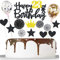 Happy 23th Birthday Tortendeko 23. Geburtstag Frau Mann Kuchendeko Schwarz Gold 23 Jahre Kuchen Topper Cake Topper 23. Geburtstag 23. Geburtstagstorte Topper Tortendeko Geburtstag 23 Jahre