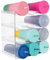 Organizador de botellas de agua, soporte de almacenamiento para organización de cocina, nevera, despensa, armario, encimera, armario, estante de plástico para vino, agua, bebidas, 4 capas, cada