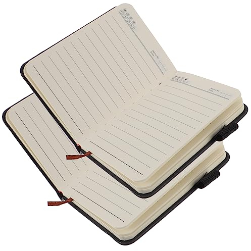 Ciieeo 2st Tagebuch A4 Ringbuch Leder Kleine Notizblock-taschengröße Kleine Schreibhefte Notizbücher Schulplaner Notizblock Für Geschäftskonferenzen A7 Kleiner Herrscher Notizbuch Pu