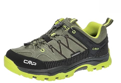 CMP Rigel Jungen Trekking- & Wanderhalbschuhe, Kaki Acido, 47 EU, Kaki Acido, 23 EU