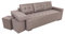 BROMARKT Schlafsofa TORSA - Sofa mit Schlaffunktion und Bettkasten und Zwei Hocker, Bettsofa, Couchgarnitur, Couch, Sofagarnitur, Bett (Links, h85 x t99 x b260 cm, Kronos 27 Hellrosa)