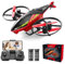 4DRC M3 Helicopter Drone with 1080p Camera for Adults Kids,HD FPV Live Video RC Quadcopter for Beginners Toys Gifts,With 2 Battery,3D Flips,Gestures Selfie, Altitude Hold, Trajectory (red)…