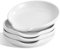 Swuut Keramik Löffel Rest Set von 4,Löffel Halter für Spatel, Zangen, Gadgets, Kaffeelöffel, Löffel Wiege für Kochplatte, Küchentheke (Weiß x 4pcs)