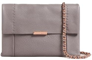 Ted Baker Parson Umhängetasche aus weichem Leder, ungefüttert, grau, Einheitsgröße