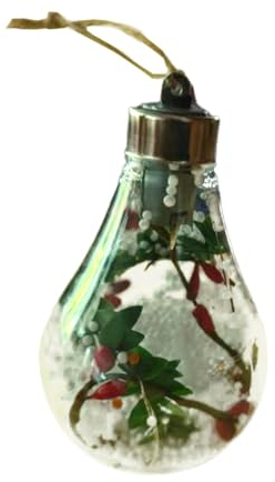 Harilla LED-, transparente, Christbaumkugeln, Dekorationen für Neujahr und Feiertage