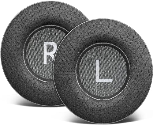 SOULWIT 90mm Mesh Fabric Earpads Replacement for Sennheiser Urbanite XL Over-Ear Wireless/Wired Headphones, Ear Pads Cushions with Noise Isolation Foam - Black, (90mm MF Black)