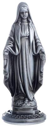 Maria-Statue für Auto, katholisches Geschenk, kleine Mutter Maria, Dekoration für Zuhause, Büro, Tisch, Auto-Armaturenbrett, Dekoration, Segen, Fahrsicherheit, Geschenk für neue und alte Fahrer