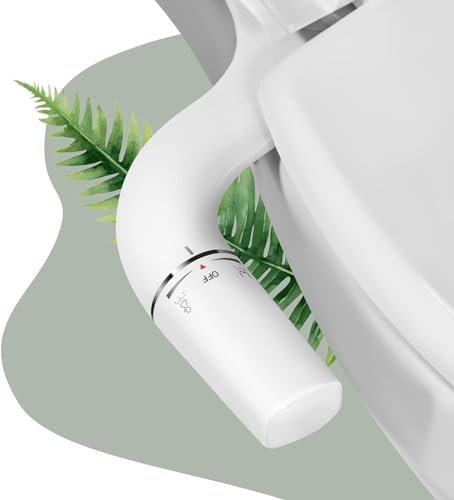 DaoGeSir Nicht Elektrischer WC Bidet Aufsatz, Mechanisches Bidet Für Toilette Mit Einziehbare Selbstreinigende Doppeldüsen Frischwassersprüher-Bidet Für Toilette Hintere/Weibliche Reinigung